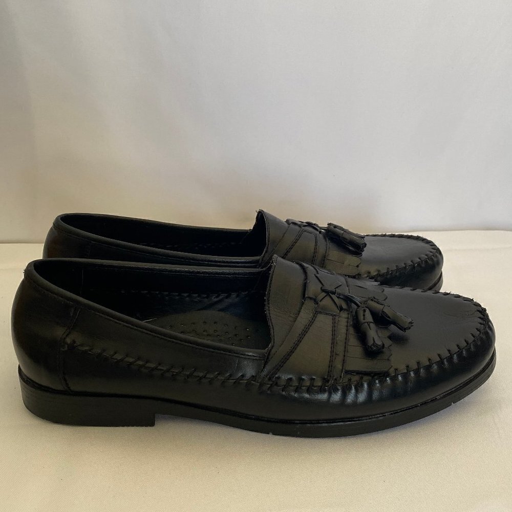 Soft Stags Black Tassel Loafers